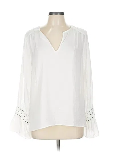 Pre-owned Vince Camuto 3/4 Sleeve Blouse In White
