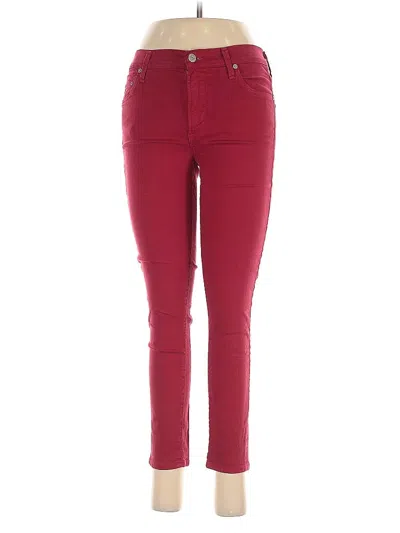 Pre-owned Citizen Of Humanity Jeggings In Red