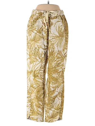 Pre-owned Pilcro Linen Pants In Gold