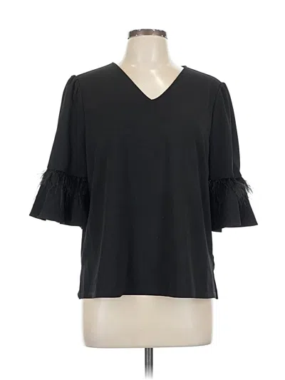 Adrianna Papell 3/4 Sleeve Blouse In Black