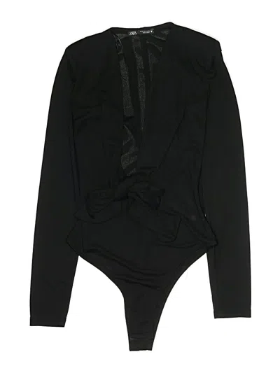 Pre-owned Zara Bodysuit In Black