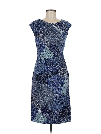 Pre-owned Connected Apparel Cocktail Dress In Blue