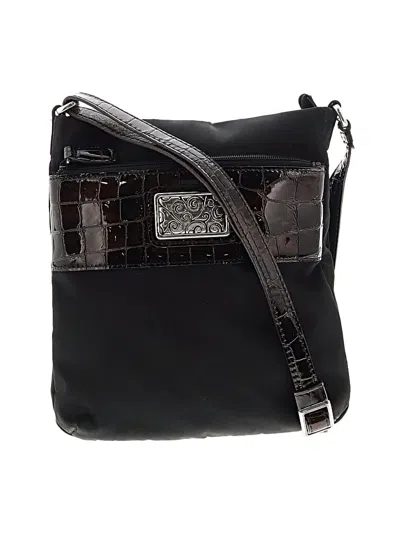 Pre-owned Brighton Crossbody Bag In Black