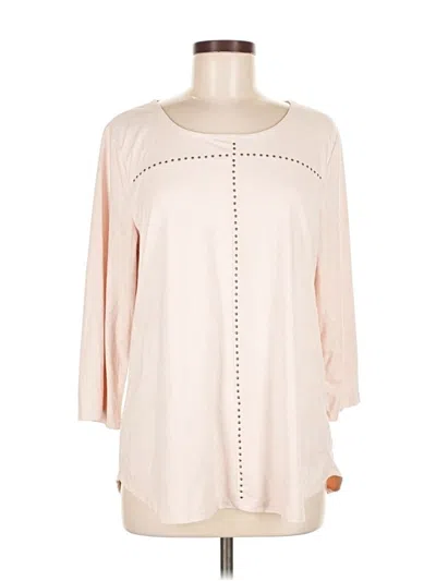 Pre-owned Style & Co 3/4 Sleeve Blouse In White