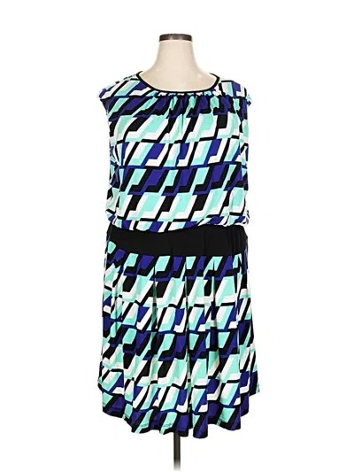 Pre-owned Eloquii Casual Dress In Blue