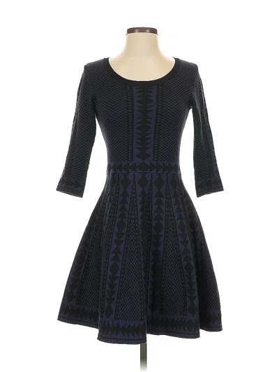 Pre-owned Nina Leonard Casual Dress In Black
