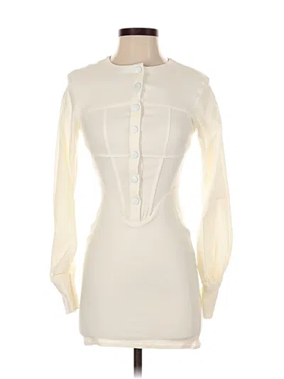 Pre-owned Finesse Cocktail Dress In White