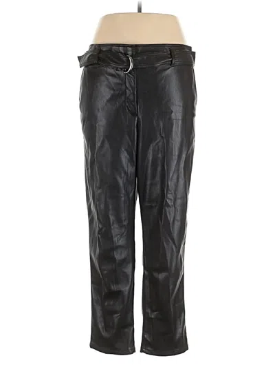 Ann Taylor Loft Faux Leather Pants In Black