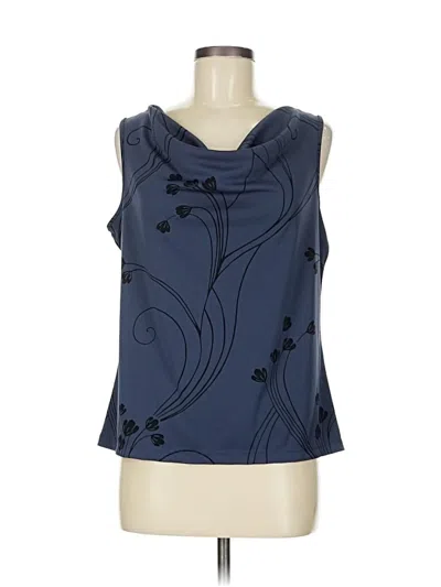 Pre-owned Amanda Smith Sleeveless Blouse In Blue