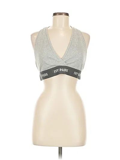 Pre-owned Ivy Park Sports Bra In Silver
