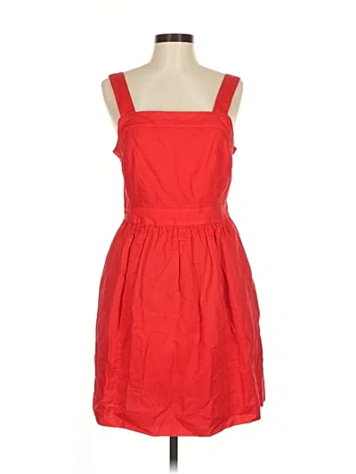 Pre-owned J.crew Factory Store Casual Dress In Red