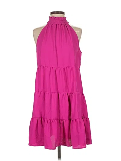 Pre-owned 1.state Casual Dress In Pink