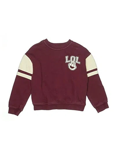 Pre-owned Baby Gap Kids' Pullover Sweater In Burgundy