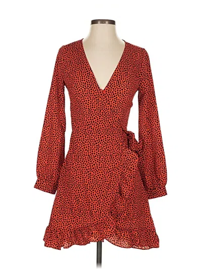 Pre-owned Nasty Gal Inc. Cocktail Dress In Orange