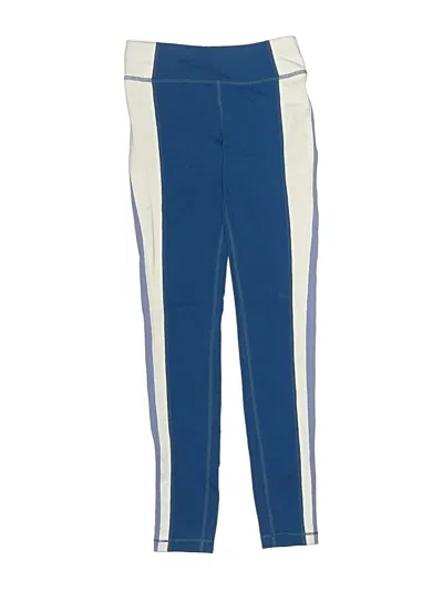 Pre-owned Athleta Girl Kids' Track Pants In Blue