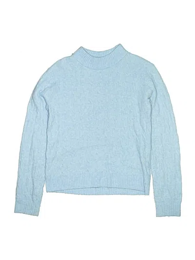 Pre-owned Crewcuts Outlet Kids' Turtleneck Sweater In Blue
