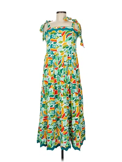 Pre-owned Umgee Casual Dress In Green