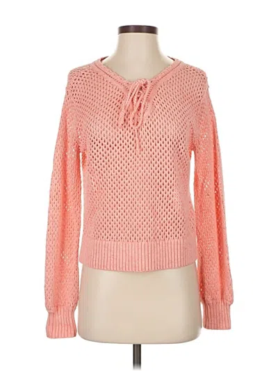 Pre-owned Club Monaco Long Sleeve Blouse In Orange
