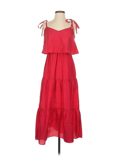Pre-owned Club Monaco Casual Dress In Red