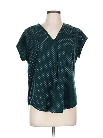 Pre-owned Fun2fun Short Sleeve Blouse In Blue