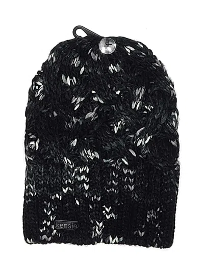 Pre-owned Kensie Beanie Hat In Black