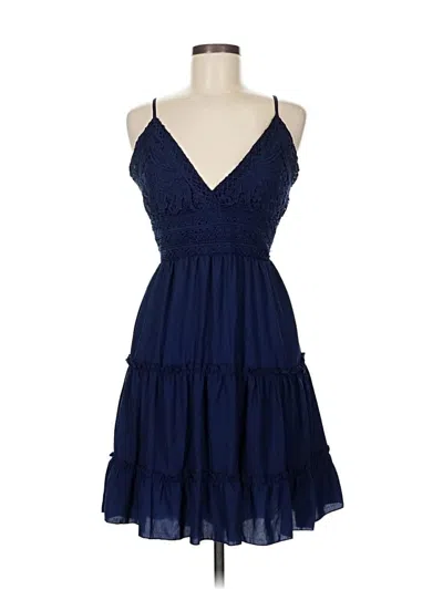 Pre-owned Unbranded Cocktail Dress In Blue