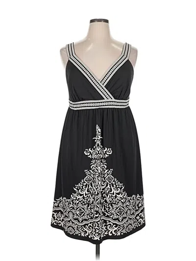 Pre-owned Inc International Concepts Cocktail Dress In Black