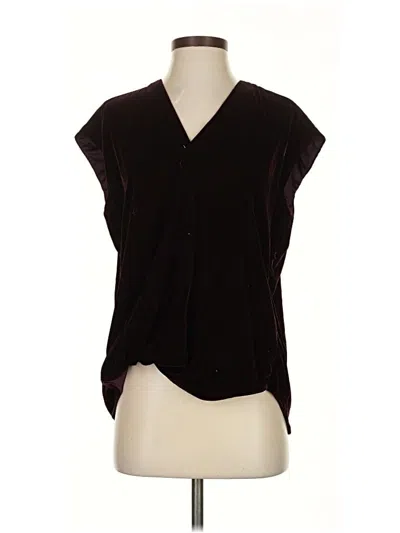 Pre-owned Polo Ralph Lauren Short Sleeve Blouse In Black