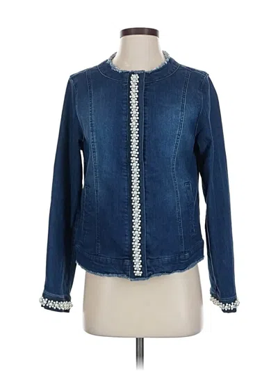 Pre-owned Logo By Lori Goldstein Denim Jacket In Blue