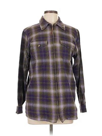 Pre-owned Ellen Tracy Fleece Jacket In Brown