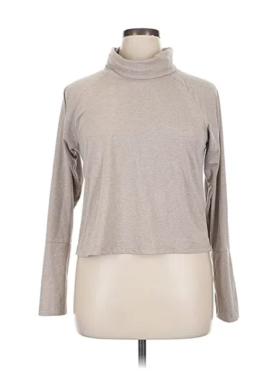 Pre-owned Marika Long Sleeve Turtleneck In Brown