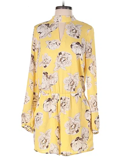 Pre-owned Lila Rose Romper In Yellow