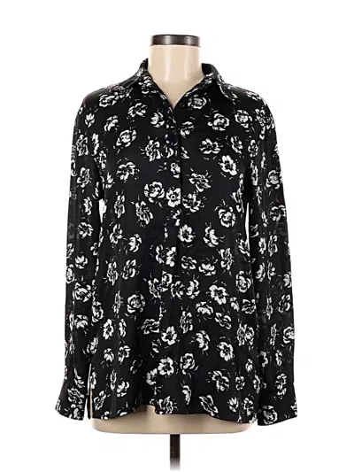 Pre-owned Polo Ralph Lauren Long Sleeve Blouse In Black