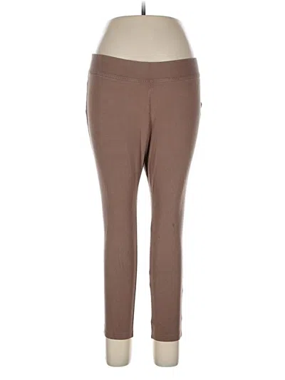 Pre-owned Lands' End Active Pants In Brown