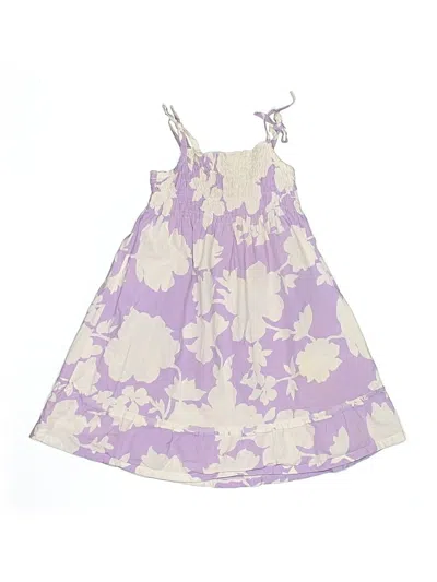 Pre-owned Lands' End Kids'  Dress In Purple