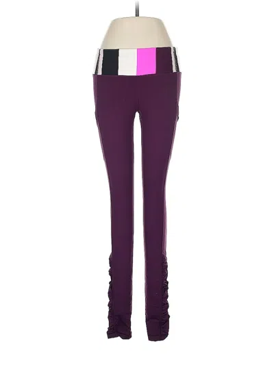 Pre-owned Lululemon Athletica Active Pants In Burgundy