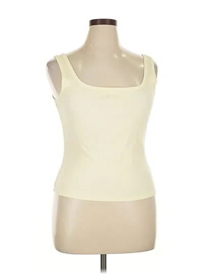 Pre-owned Z Supply Tank Top Ivory Strapless Neckline Tops In White