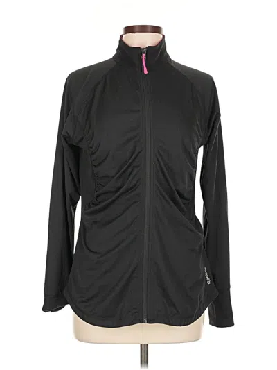 Pre-owned Reebok Cardigan Sweater In Black