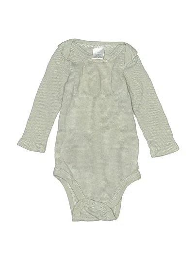 Pre-owned Baby Kiss Babies' Long Sleeve Onesie In Green