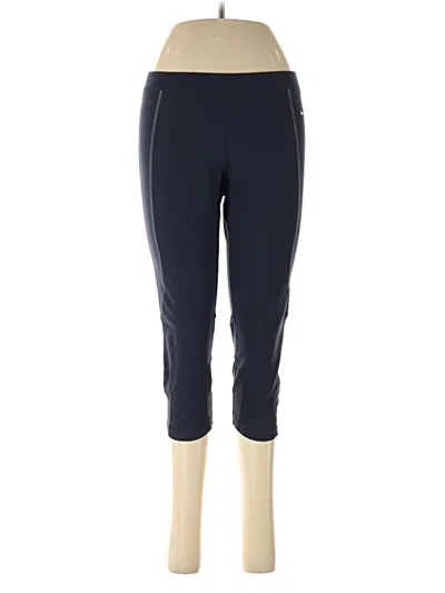 Pre-owned Nike Active Pants In Blue