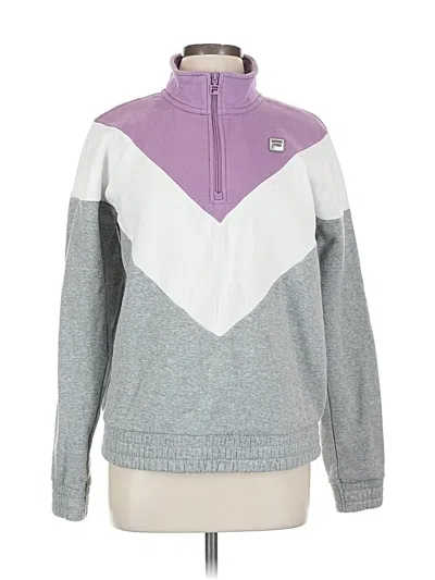 Pre-owned Fila Track Jacket In Purple