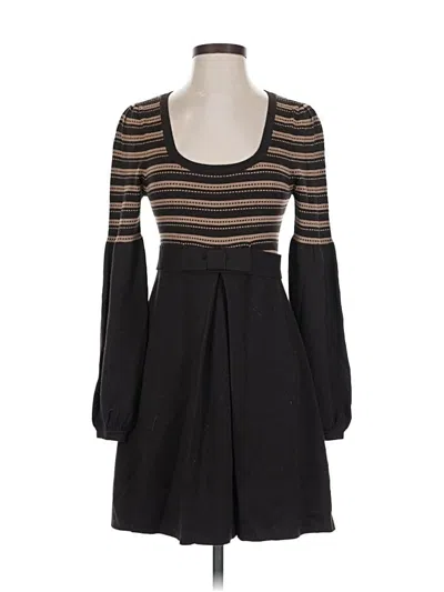 Pre-owned Nanette Lepore Wool Dress In Black
