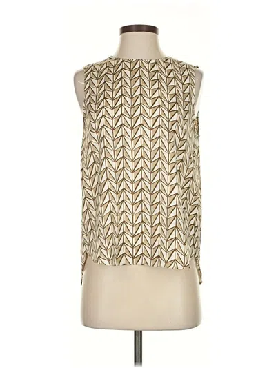 Pre-owned Banana Republic Factory Store Sleeveless Blouse In Gold