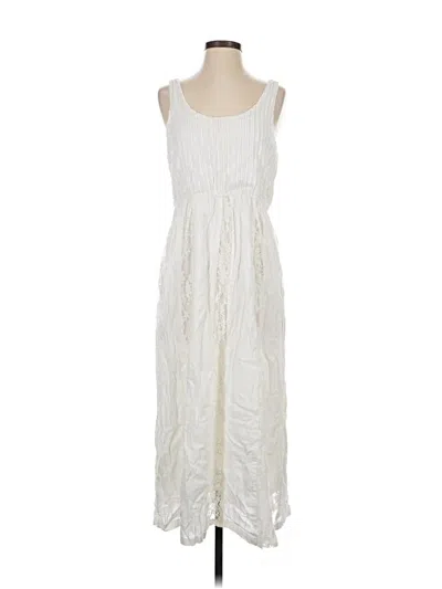 Pre-owned Adelyn Rae Casual Dress In White