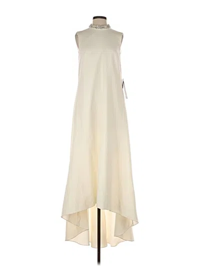Pre-owned Theia Casual Dress In White