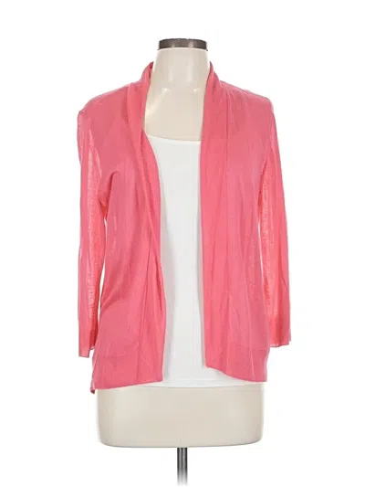 Pre-owned Chico's Cardigan Sweater In Pink