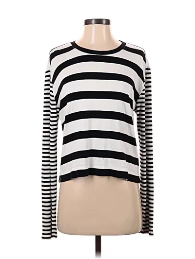 Pre-owned Splendid Long Sleeve T-shirt In White