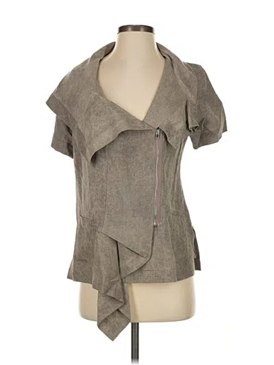 Pre-owned Crea Concept Short Sleeve Blouse In Gray