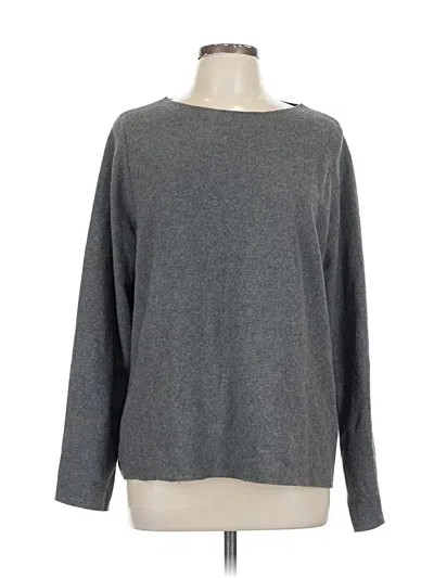 Pre-owned Trafaluc By Zara Long Sleeve T-shirt In Gray