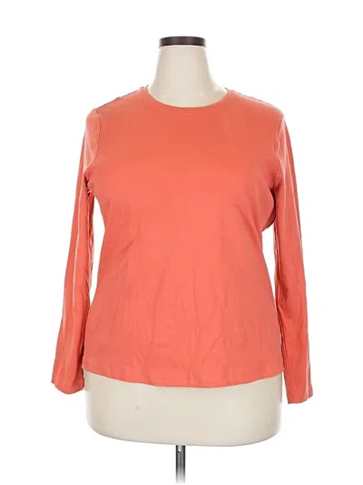 Pre-owned L.l.bean 3/4 Sleeve T-shirt In Orange